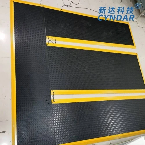 Laying Safety Mats Around The Slitting Machine